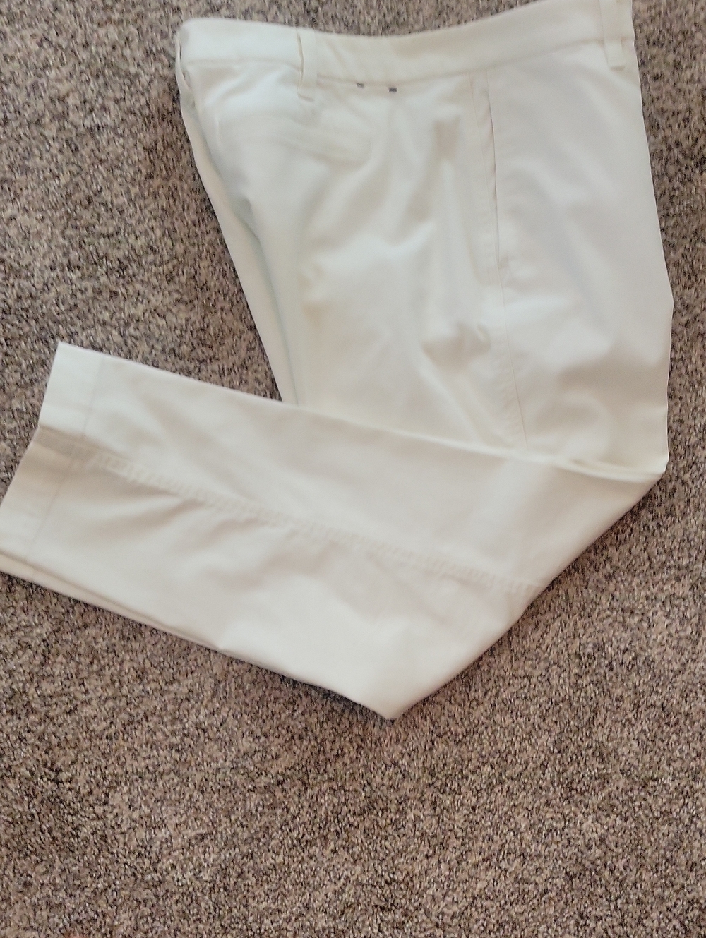 J. Crew Women's White Chinos - High-Rise Girlfriend Chino -Slim Tailored Look - Picture 2 of 7